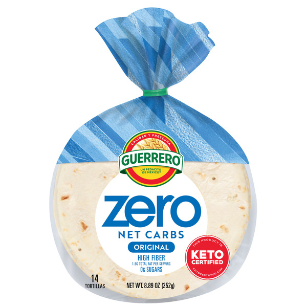 Guerrero Zero Net Carbs Original Tortillas, Street Taco Size, 14