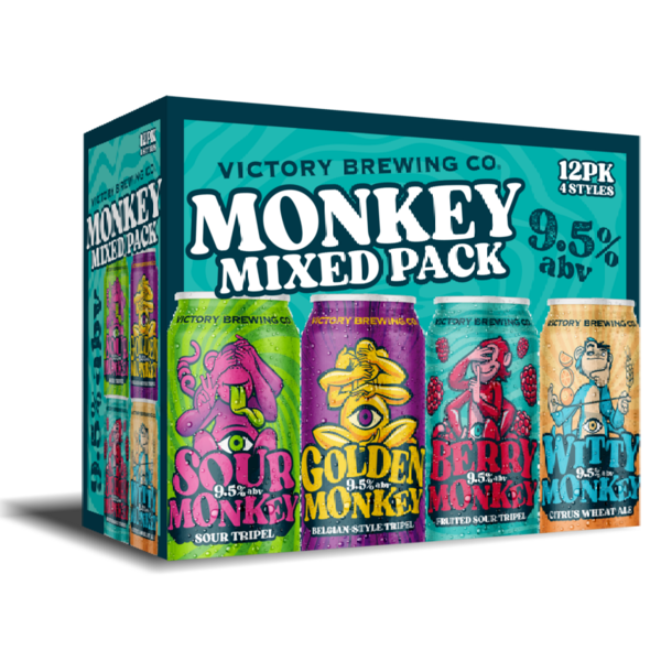 Victory Brewing Company Monkey Mixed Pack, 9.5% ABV Same-Day