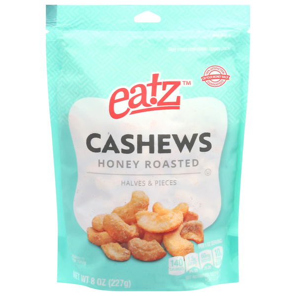 g11470827 Eatz Cashews, Halves & Pieces, Honey Roasted Same-Day Delivery