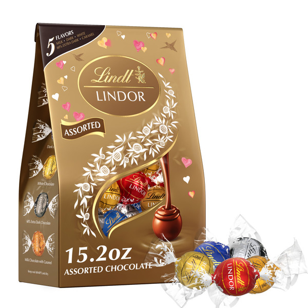 LINDORES　2本セット Lindt Lindor Valentine's Assorted Chocolate Candy Truffles Same