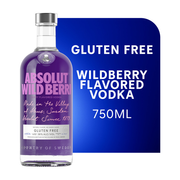 Absolut Wild Berri Flavored Berry Vodka Same-Day Delivery