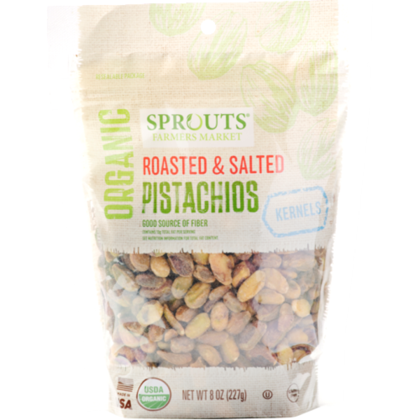 Sprouts Organic Roasted & Salted Pistachio Kernels