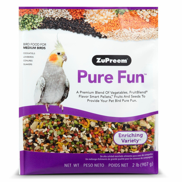 ZuPreem Pure Fun Enriching Variety Bird Food For Medium Birds