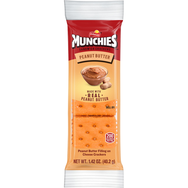 Munchies Peanut Butter On Cheese Flavored Crackers (1 oz) Instacart