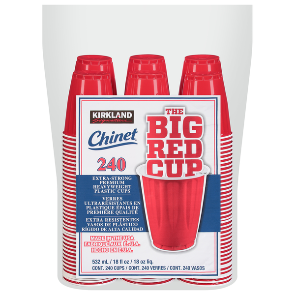 Kirkland Signature 18-oz The Big Red Cup Heavyweight Plastic Cold