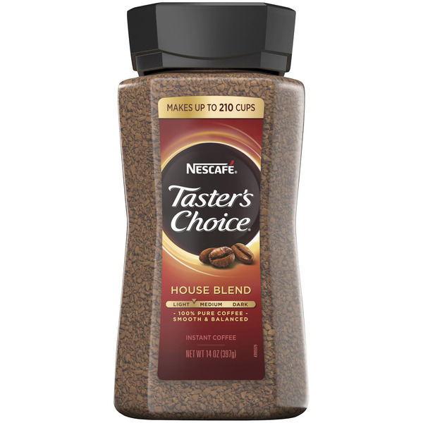 Nescafé Taster's Choice Instant Coffee, House Blend, 14 oz