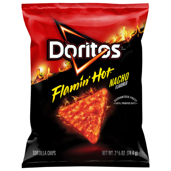 Doritos Tortilla Chips, Flamin' Hot Nacho Flavored