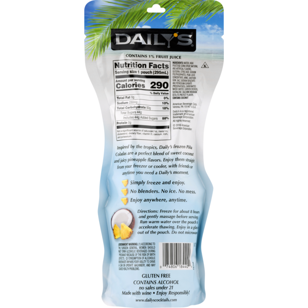 Daily S Frozen Margarita Nutrition Facts Besto Blog