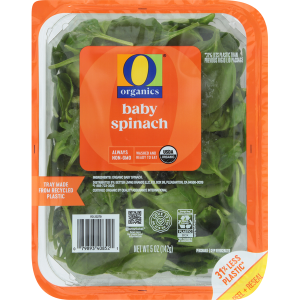 O Organics Spinach, Organic, Baby