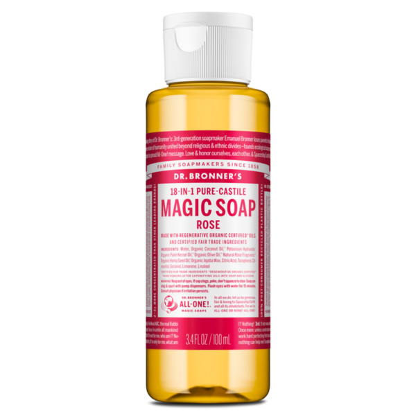 Dr. Bronner's 18-in-1 Pure-Castile Magic Soap - Rose