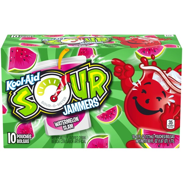 KoolAid Sour Jammers, Watermelon Slam (6 fl oz) from Stop & Shop