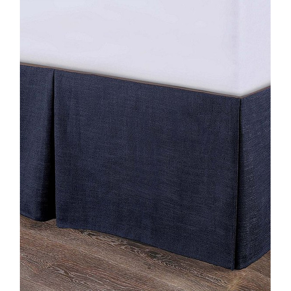 HiEnd Accents Camden Nubby Weave Bed Skirt