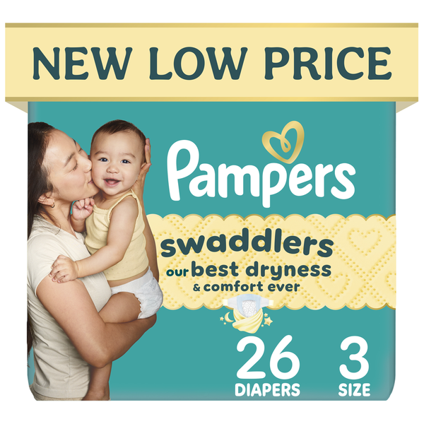 Pampers Swaddlers Diapers, Size 3