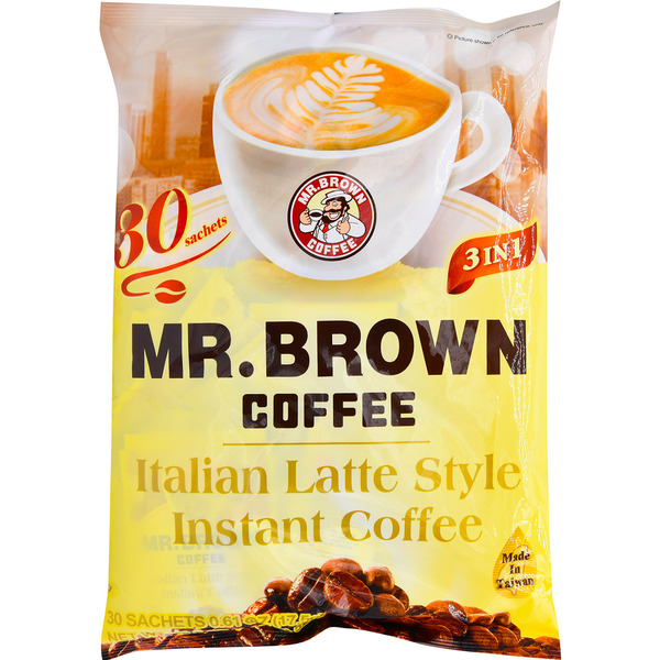 Mr. Brown 3 in 1 Italian Latte Style Instant Coffee