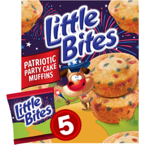 Entenmann's Little Bites, 5 ct, Party Cake Muffins, 7.5 oz