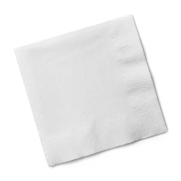 White Beverage Napkin 2 Ply - 3200 Ct