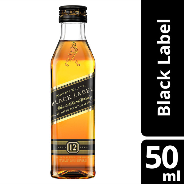 Johnnie Walker Blended Scotch Whisky, 50mL Plastic Same-Day