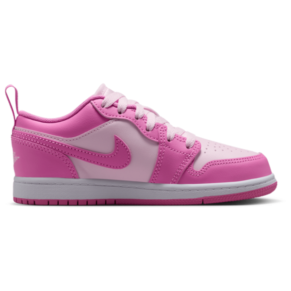 Jordan Kids' Preschool Air Jordan 1 Low Basketball Shoes, Size 2.5 - Pink & White