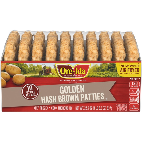 OreIda Golden Hash Brown Patties (22.5 oz) Instacart