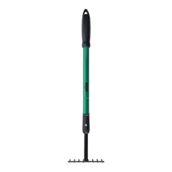 Ground Work 38 in. Telescopic 8T Metal Rake