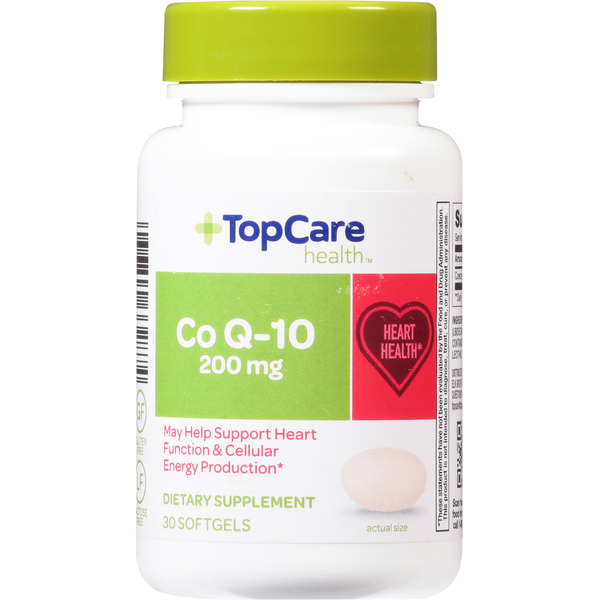 TopCare Co Q-10, 200 mg, Softgels