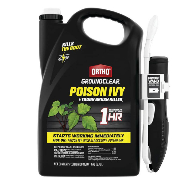 Ortho Groundclear 1 Gal. Poison Ivy And Tough Brush Ready-to-use Weed Killer Spray With Comfort Wand