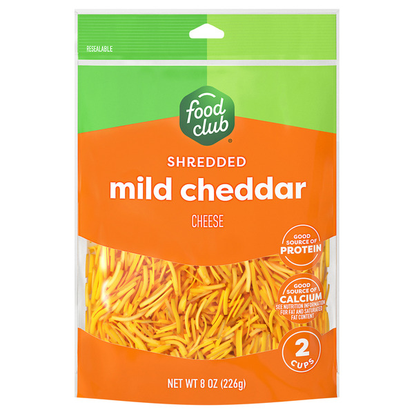 Food Club Mild Cheddar Shredded Cheese Same-Day Delivery or