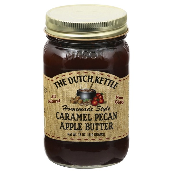 The Dutch Kettle Apple Butter, Caramel Pecan, Homemade Style (18 oz