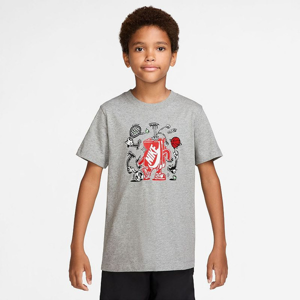Nike Boys' Boxy Short Sleeve T-shirt, L - Dark Grey 04