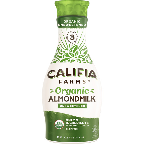 Califia Farms Organic Unsweetened Almond Milk Same-Day Delivery or