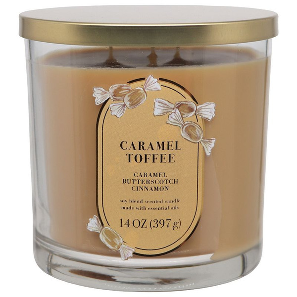 Sonoma Goods For Life ® Caramel Toffee 14-oz. Single Pour Jar Candle, Brown