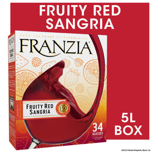 Franzia Fruity Red House Favorites Blend California Sangria Box