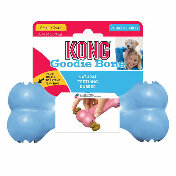 Kong Small Puppy Goodie Bone Natural Teething Rubber