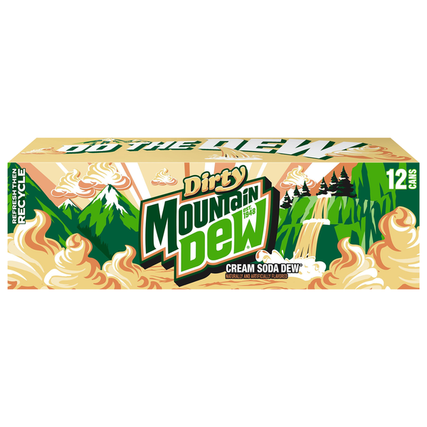 Mountain Dew Dirty Cream Soda Cans Multipack Same-Day Delivery or