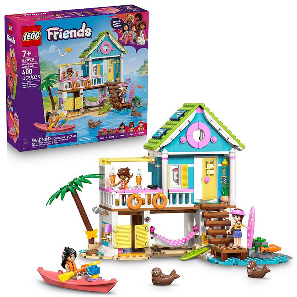 LEGO Friends Beach House 400-Piece Building Toy Set 42699
