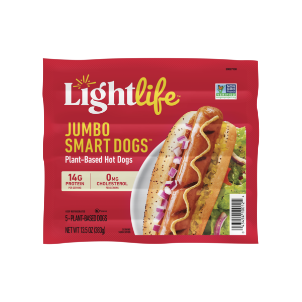 Lightlife Jumbo Veggie Protein Smart Dogs Links Same-Day Delivery