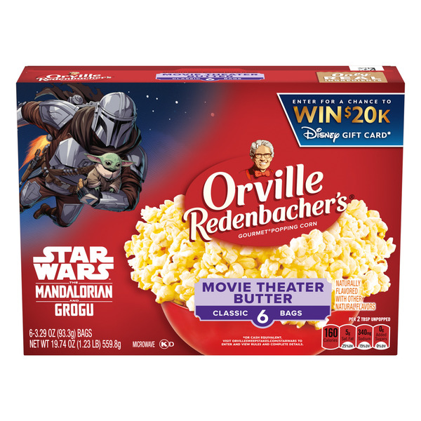 Orville Redenbacher Movie Theater Butter Popcorn, Microwave Popcorn