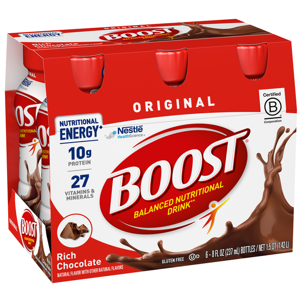 Boost Complete Hy-Vee BOOST Original Complete Nutritional Drink, Rich Chocolate Same ...