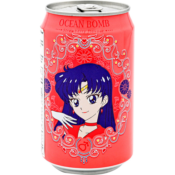 OCEAN BOMB Sailor Moon Strawberry Sparkling Water