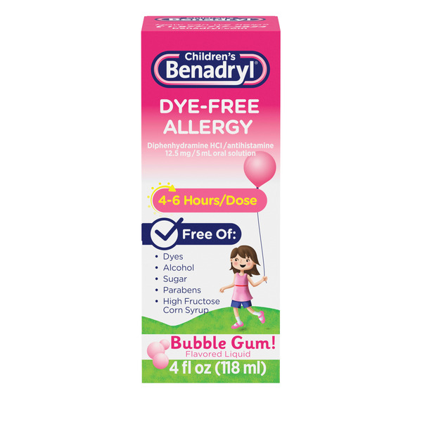 Children's Benadryl Benadryl Liquigel For Dogs Dye Free