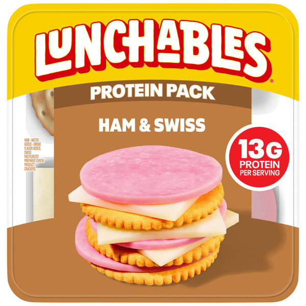 Lunchables Ham & Swiss Cheese with Crackers Kids Lunch Snack Kit