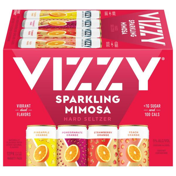 Vizzy Sparkling Mimosa Hard Seltzer Variety Pack Same-Day Delivery