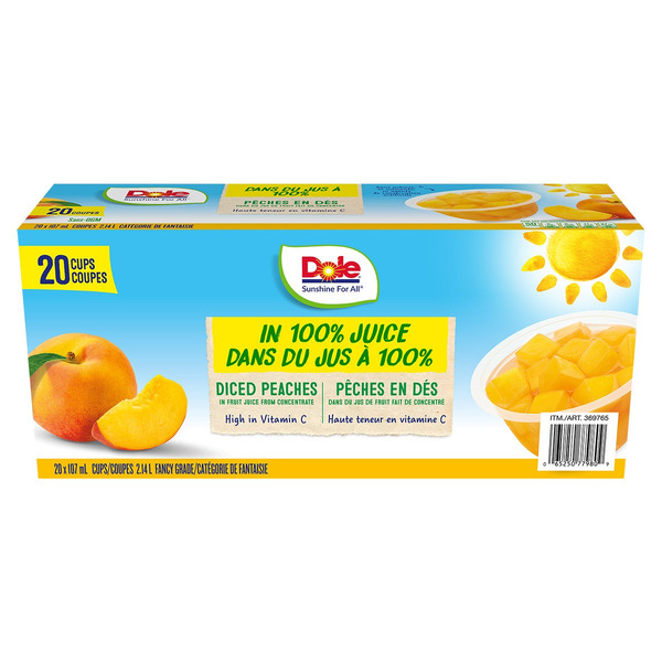 Dole Diced Peaches Cups