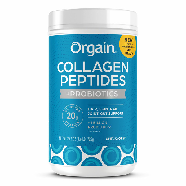 Orgain Collagen + Probiotics Unflavored, 1.6 Lbs