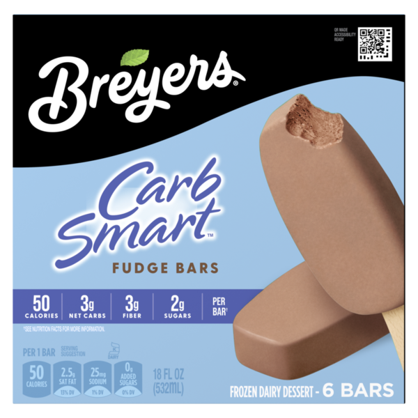 Breyers Frozen Dairy Dessert Fudge Bars