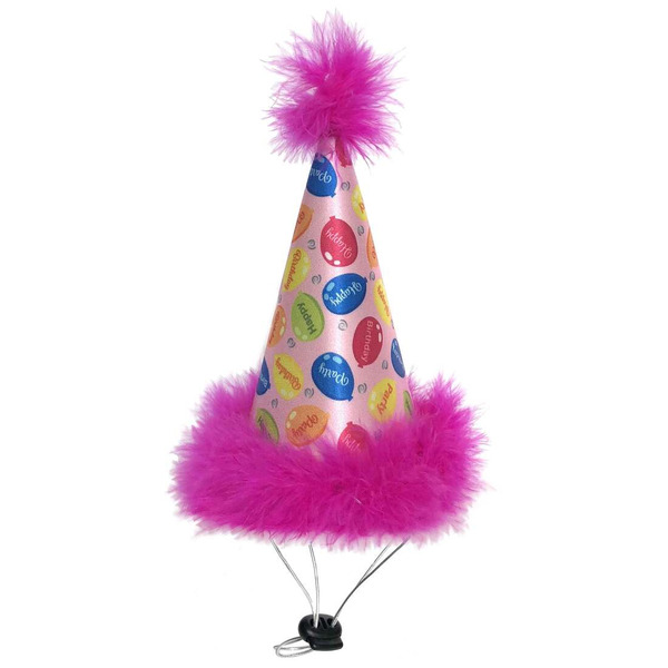 Huxley & Kent Party Hat for Dogs - Pink - Small - 5"