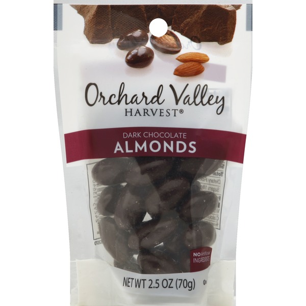 Orchard Valley Harvest Almonds, Dark Chocolate (2.5 oz) Instacart