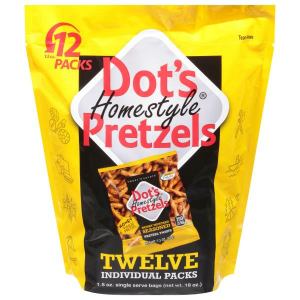 Publix Dot's Homestyle Pretzels Pretzel Twists, Honey Mustard Seasoned