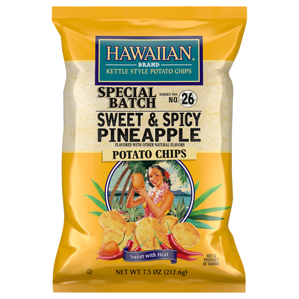 Hawaiian Kettle Style Potato Chips Potato Chips, Sweet