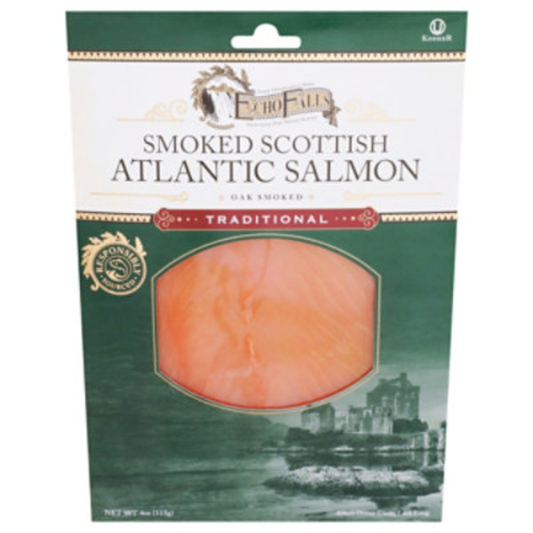Echo Falls Salmon, Atlantic, Scottish, Smoked, Oak Smoked